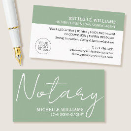 Notaris Lening Ondertekeningsagent Script Logo Sag Visitekaartje