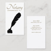 Notaris Lening Signing Agent Eenvoudig Visitekaart Visitekaartje (Voorkant / Achterkant)