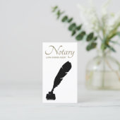 Notaris Lening Signing Agent Eenvoudig Visitekaart Visitekaartje (Staand voorkant)