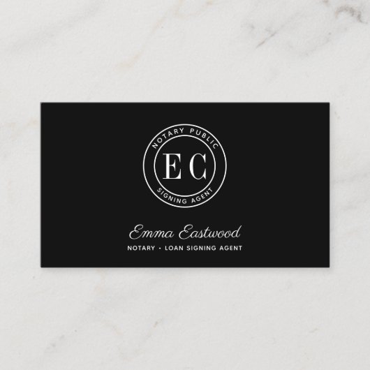 Notaris Lening Signing Agent Foto QR Code Visitekaartje (Voorkant)