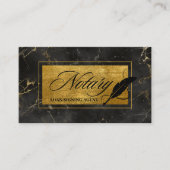 Notaris Lening Signing Agent Marble Visitekaartje (Voorkant)