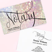 Notaris Lening Signing Agent Modern Iridescent Visitekaartje