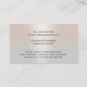 Notaris Lening Signing Agent Pen NIB Logo Silver Visitekaartje (Achterkant)