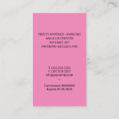 Notaris Lening Signing Agent Quill Modern Zwart Ro Visitekaartje (Achterkant)