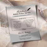 Notaris Leningondertekeningsagent Zilver Glitter Flyer<br><div class="desc">Notaris Leningondertekeningsagent Zilver Glitter Flyers.</div>