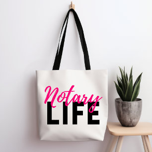 Notaris leven openbaar tote bag
