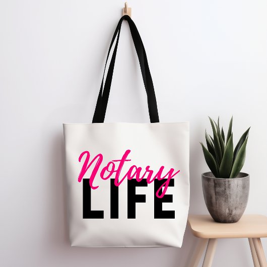 Notaris leven openbaar tote bag