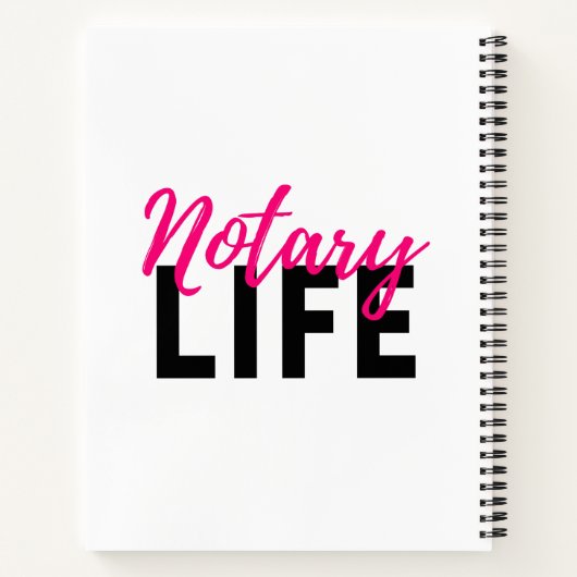 Notaris Leven SpiralNotebook Notitieboek (Achterkant)