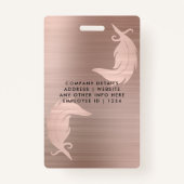 Notaris Loan Agent Geborsteld Roos Gouden Quill Fo Badge (Achterkant)