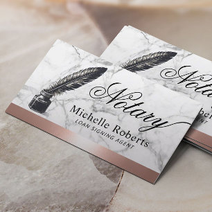 Notaris Loan Signing Agent Roos Gold Border QR-cod Visitekaartje