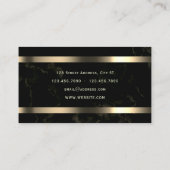 Notaris logo wapen gouden visitekaartje (Achterkant)