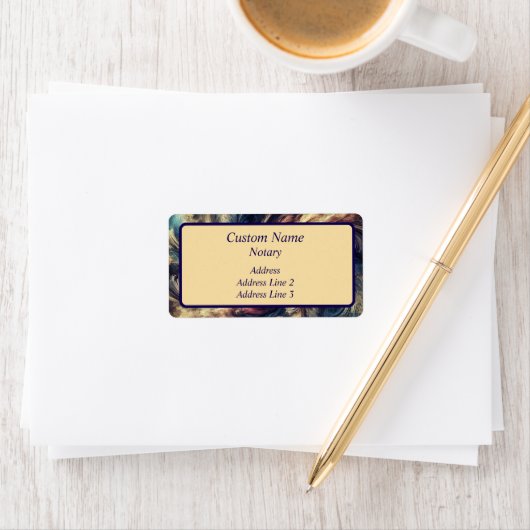 Notaris Moderne Abstracte Kunst Etiket (Insitu)