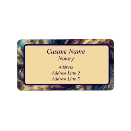 Notaris Moderne Abstracte Kunst Etiket