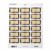 Notaris Moderne Abstracte Kunst Etiket (Full Sheet)