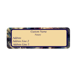 Notaris Moderne Abstracte Kunst Etiket