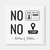 Notaris Nee Nee Magneet (Voorkant)