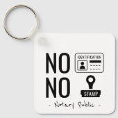 Notaris Nee Nee Sleutelhanger (Voorkant)