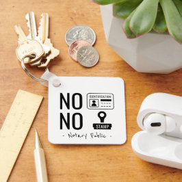 Notaris Nee Nee Sleutelhanger