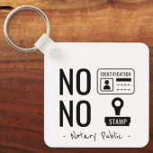 Notaris Nee Nee Sleutelhanger (Voorkant)