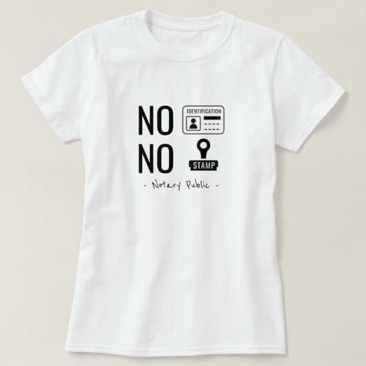 Notaris Nee Nee T-shirt (Design voorkant)