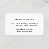 Notaris Nib Logo Tax Preparate Book Keeping Visitekaartje (Achterkant)