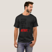 Notaris notarize Notari Notaris notaris T-shirt (Voorkant volledig)