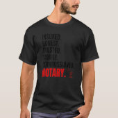 Notaris notarize Notari Notaris notaris T-shirt (Voorkant)