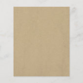 Notaris ondertekenaar Feather Kraft Logo Foto Flyer (Achterkant)