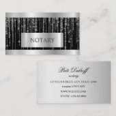 Notaris Ondertekenaar Lening Zilver Visitekaartje (Voorkant / Achterkant)