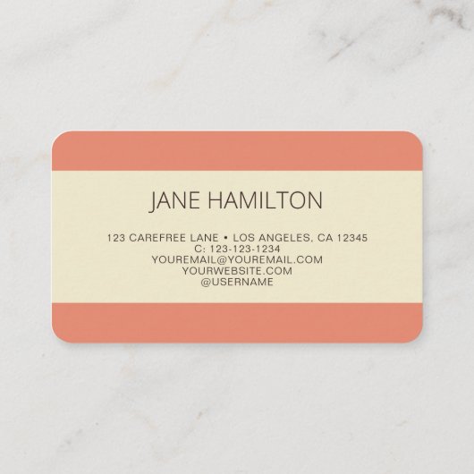 Notaris ondertekenaar Retro Visitekaartje (Achterkant)