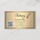 Notaris Ondertekenaar van de Lening Agent QR Code  Visitekaartje (Voorkant)
