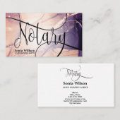 Notaris Ondertekenaar van de Lening Moderne abstra Visitekaartje (Voorkant / Achterkant)