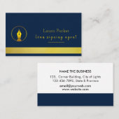 Notaris Ondertekenaar van de Lening Nib Gold Visitekaartje (Voorkant / Achterkant)