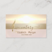 notaris-ondertekenaar van goudveren visitekaartje (Voorkant)