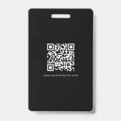 Notaris ondertekenagent Black Gold Foto QR Code Badge (Achterkant)