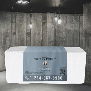 Notaris Ondertekeningsagent Foto QR-code Tafelbann Wandkleed