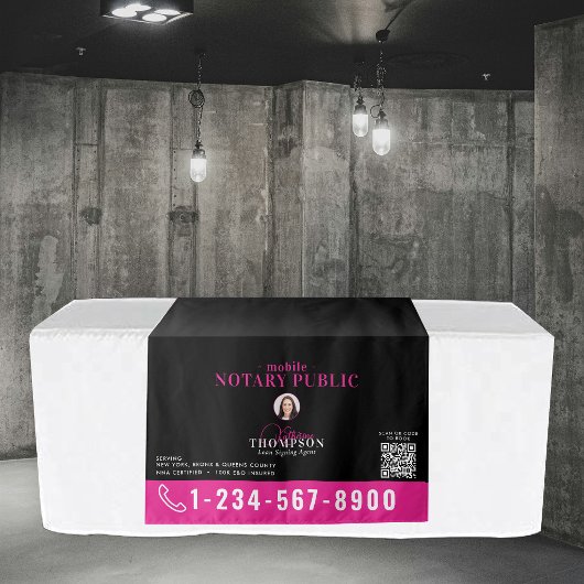 Notaris Ondertekeningsagent Foto QR-code Tafelbann Wandkleed