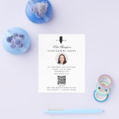 Notaris ondertekeningsagent moderne witte QR-code Flyer (Enkel)