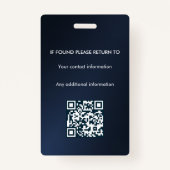 Notaris Ondertekeningsagent overheidslening ID Badge (Achterkant)