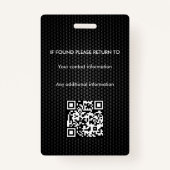 Notaris Ondertekeningsagent overheidslening ID Badge (Achterkant)