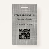 Notaris Ondertekeningsagent overheidslening ID Badge (Achterkant)