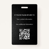 Notaris Ondertekeningsagent overheidslening ID Badge (Achterkant)