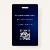 Notaris Ondertekeningsagent overheidslening ID Badge (Achterkant)