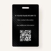 Notaris Ondertekeningsagent overheidslening ID Badge (Achterkant)