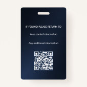 Notaris Ondertekeningsagent overheidslening ID Badge (Achterkant)