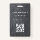 Notaris Ondertekeningsagent overheidslening ID Badge (Achterkant)