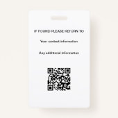 Notaris Ondertekeningsagent overheidslening ID Badge (Achterkant)