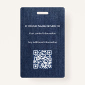 Notaris Ondertekeningsagent overheidslening ID Badge (Achterkant)