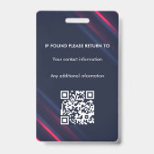 Notaris Ondertekeningsagent overheidslening ID Badge (Back)