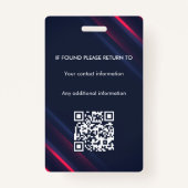 Notaris Ondertekeningsagent overheidslening ID Badge (Achterkant)